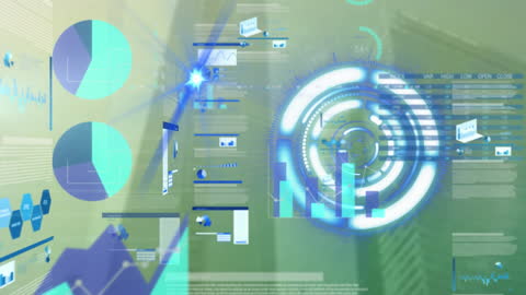 Futuristic Data Visualization with Holographic Elements