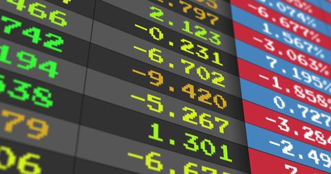 Dynamic Stock Market Ticker Displaying Financial Data - Download Free Stock Images Pikwizard.com
