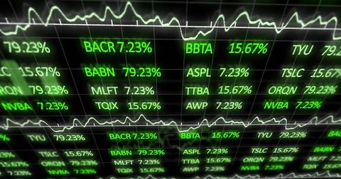 Stock Market Volatility Display with Detailed Statistics - Download Free Stock Images Pikwizard.com