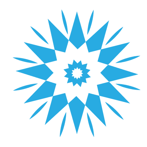 Digital Transparent Blue Snowflake with Geometric Design - Download Free Stock Videos Pikwizard.com