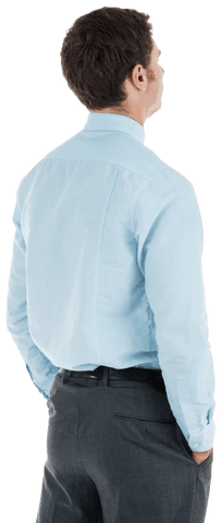 transparent view of serious businessman contemplating - Download Free Stock Videos Pikwizard.com