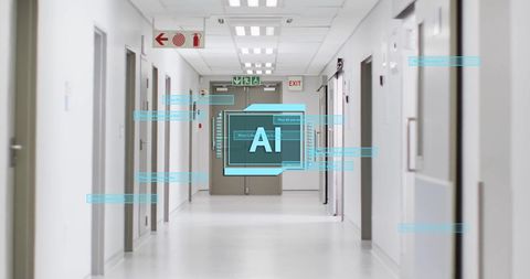AI Enhancing Hospital Corridor for Modern Healthcare Solutions - Download Free Stock Images Pikwizard.com