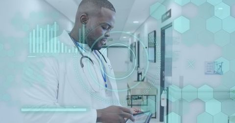 African American Doctor Analyzing Healthcare Data on Tablet - Download Free Stock Images Pikwizard.com