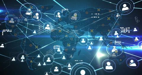 Global Digital Data Processing and Network Connections - Download Free Stock Images Pikwizard.com