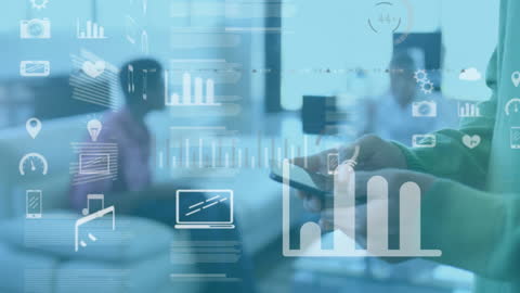 Businessman Analyzing Financial Data via Smartphone Technology