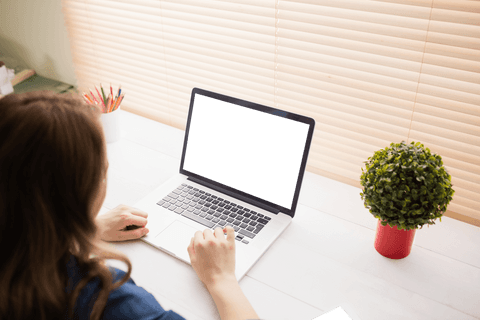 Transparent Screen on Laptop Used by Businesswoman for Mockup - Download Free Stock Videos Pikwizard.com