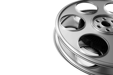 transparent film reel close-up with black background - Download Free Stock Videos Pikwizard.com