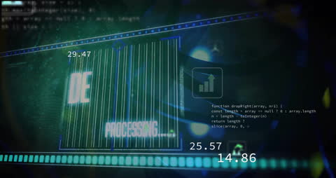 Ecology Data Animation with Tech Interface Concept