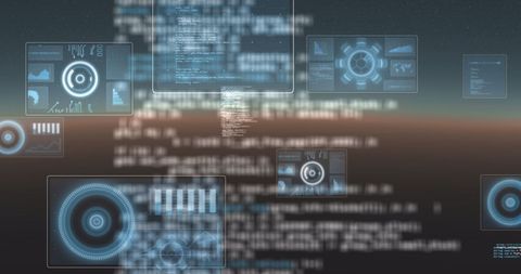 Futuristic Digital Interface With Data Scanning Screens - Download Free Stock Images Pikwizard.com