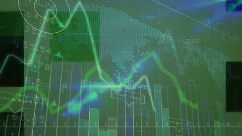 Abstract Financial Graphs with Global Data Themes