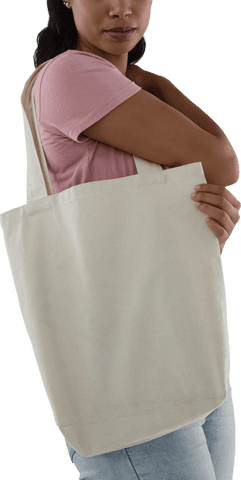 woman carrying eco-friendly tote bag with stylish grace - Download Free Stock Videos Pikwizard.com