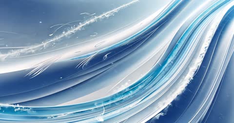 Hypnotic Flow of Abstract Digital Light Ribbons