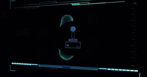 Futuristic Gamepad Interface with Data Overlay - Download Free Stock Images Pikwizard.com