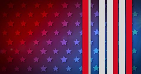 American Patriotism with Stars and Stripes Design