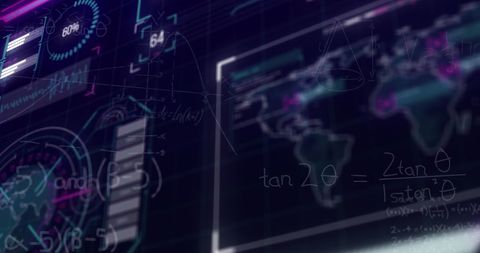 Digital Data Processing with Global Connectivity Visuals - Download Free Stock Images Pikwizard.com