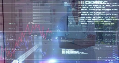 Doctor Integrating Data Analytics in Modern Healthcare Technology