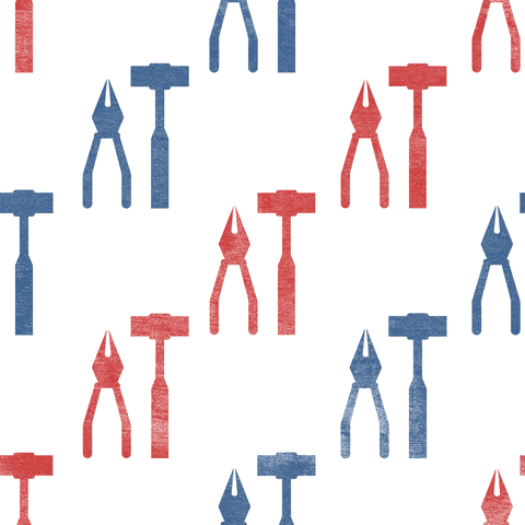 transparent vector pattern of tongs and hammers - Download Free Stock Videos Pikwizard.com