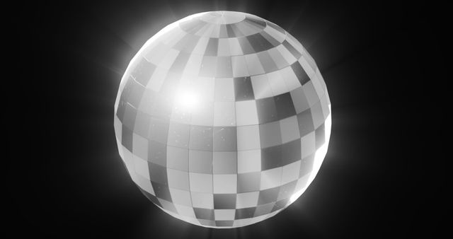 Shiny Disco Ball with Glowing Lights for Festive Celebrations - Download Free Stock Images Pikwizard.com