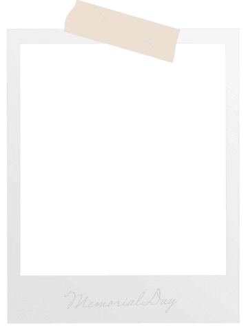 transparent polaroid frame with tape and memorial day text - Download Free Stock Videos Pikwizard.com