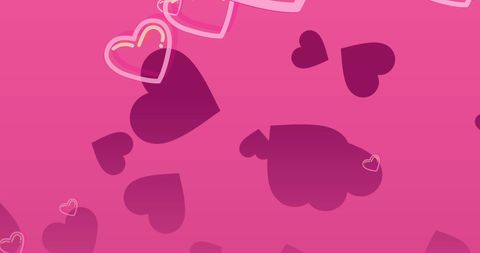 Floating Pink Hearts on Bright Background for Romantic Themes - Download Free Stock Images Pikwizard.com
