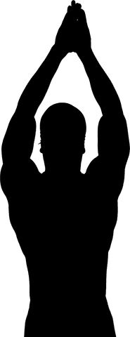 Transparent Silhouette of Male Swimmer in Dive Position