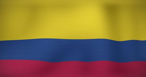 Colombian Flag with Digital Data Imagery Superimposed