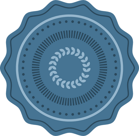 Decorative Blue Roundel Design on Transparent Background - Download Free Stock Videos Pikwizard.com