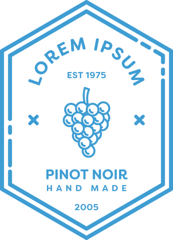 Blue Hexagonal Badge with Lorem Ipsum and Transparent Background - Download Free Stock Videos Pikwizard.com
