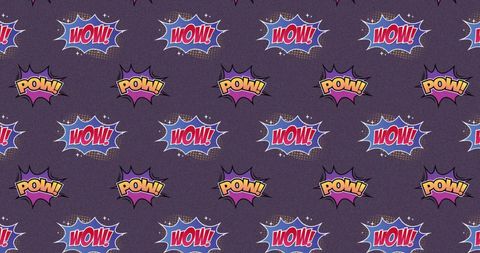 Retro Pop Art Comic Speech Bubbles on Purple Background - Download Free Stock Images Pikwizard.com