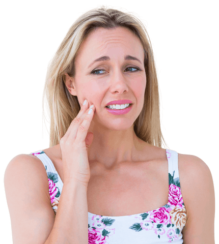 Caucasian Woman Experiencing Toothache on Transparent Background - Download Free Stock Videos Pikwizard.com
