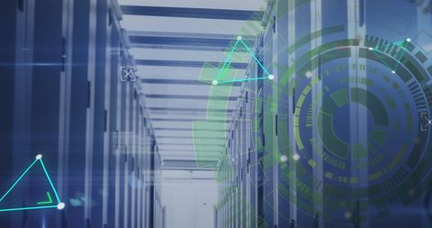 Futuristic Data Server Room Technology Interface - Download Free Stock Images Pikwizard.com
