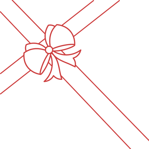 Minimalistic Red Gift Bow Vector on Transparent Background - Download Free Stock Videos Pikwizard.com