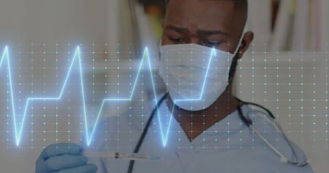 Digital Transformation in Healthcare: Doctor Analyzing Medical Data
