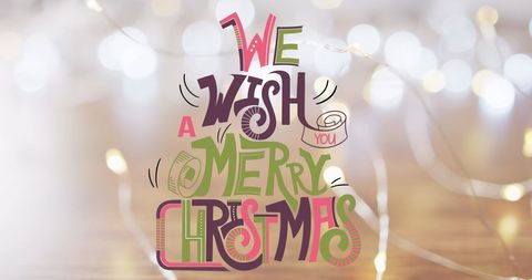 Festive Christmas Greetings with Holiday Lights