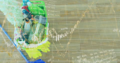 Digital Data Visualization with Cleaning Supplies