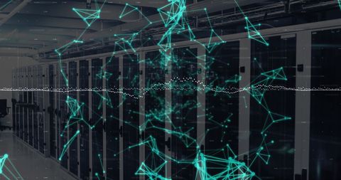 Digital Data Processing in Server Network Environment - Download Free Stock Images Pikwizard.com