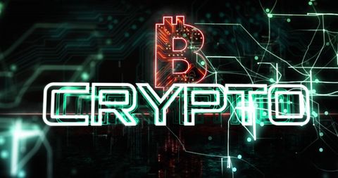 Futuristic Cryptocurrency Theme with Bitcoin Symbol and Circuit - Download Free Stock Images Pikwizard.com