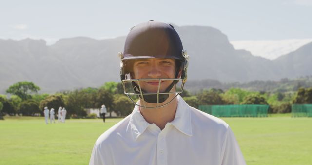 Young Cricketer Smiling on Field During Daytime - Download Free Stock Images Pikwizard.com