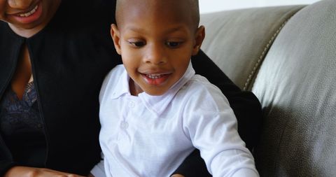 Mother and Child Bonding Time with Gadgets