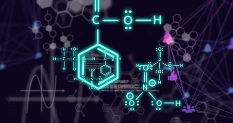 abstract chemistry and network connections in science concept - Download Free Stock Images Pikwizard.com