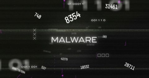 Digital Malware Threat Concept with Data Processing Elements - Download Free Stock Images Pikwizard.com