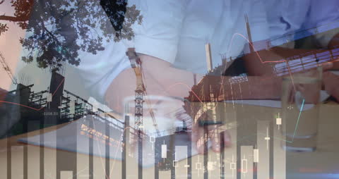 Financial Trading Concepts and Abstract Commerce Background