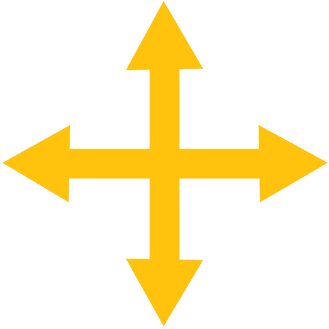 Yellow Crossed Directional Arrows on Transparent Background - Download Free Stock Videos Pikwizard.com