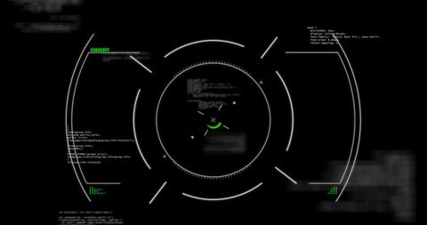 futuristic hud interface with digital code elements - Download Free Stock Images Pikwizard.com