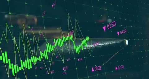 High-Tech Data Visualization Bullet Progress Through Market Insights