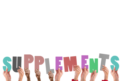 transparent illustration of hands holding supplements text - Download Free Stock Videos Pikwizard.com