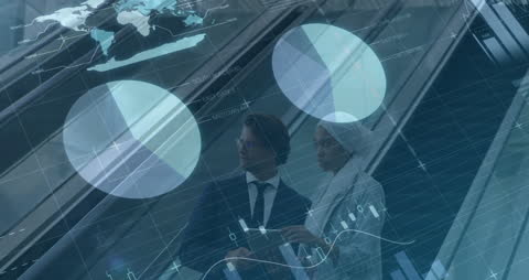 Analytics and Finance Professionals Analyzing Data