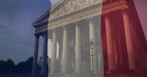 French national day celebration with iconic pantheon