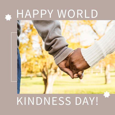 Couple Holding Hands Celebrating World Kindness Day - Download Free Stock Templates Pikwizard.com