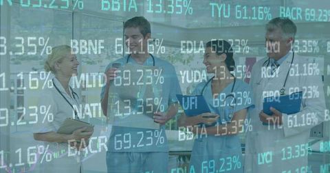 Healthcare Team Collaboration with Technology Data Overlay